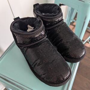 UGG UL Mini Mirror Ball Sequin Boots
